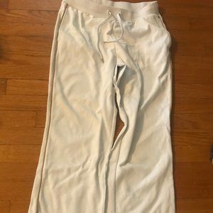 Lauren Ralph Lauren White Gold Stripe Sweats Sz S